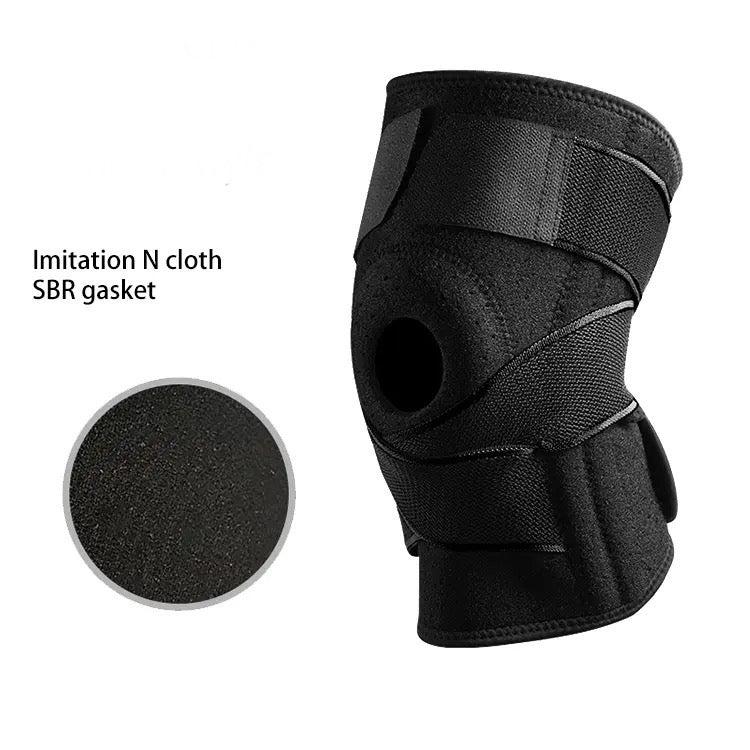 INNOVATIVE Nylon Strap Knee Brace with Side Stabilizers & Patella Gel Pads for Knee Support (Extra Large)