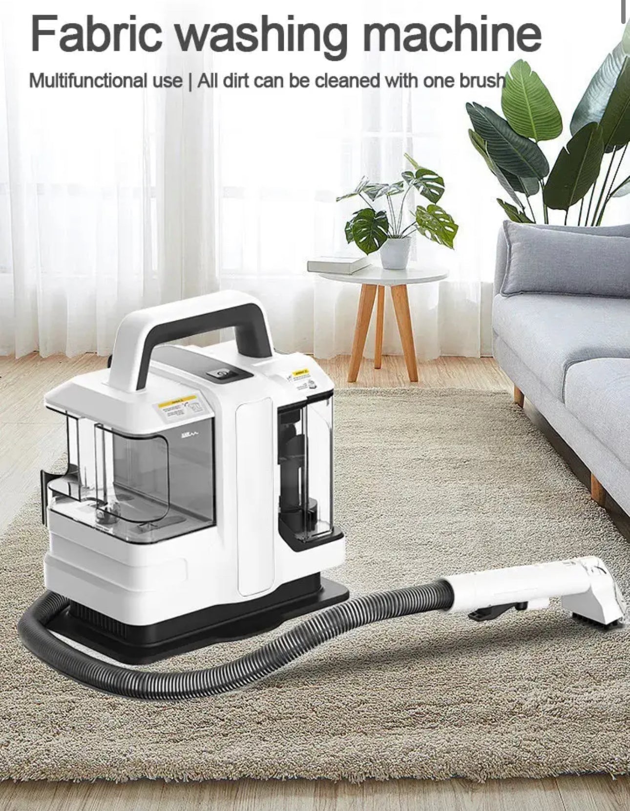 ISP Carpet Cleaner Machine, Portable Carpet & Upholstery Spot Cleaner, 18000Pa Powerful Suction Pet Stain Remover, 750W Cleaning Machines with Versatile Tools for Couches and Car Seats, Green, W05 Dirty & Clean Water Separation