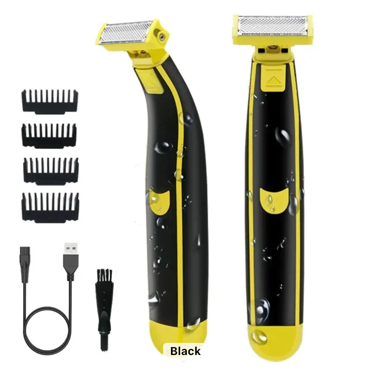 ISP AlphaV1 - Unisex Original Bikini Trimmer for Women & Men, for Privates - No Nick Shaver & Hard to Reach Hair Trimmer with 3 extra blades  (Black)