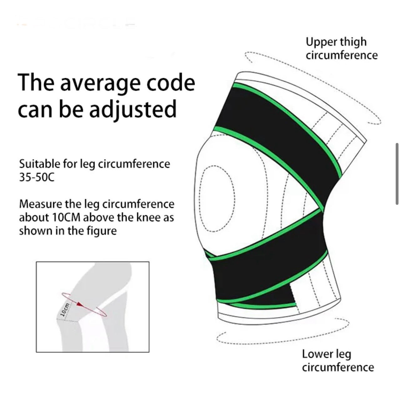 INNOVATIVE Nylon Strap Knee Brace with Side Stabilizers & Patella Gel Pads for Knee Support (Extra Large)