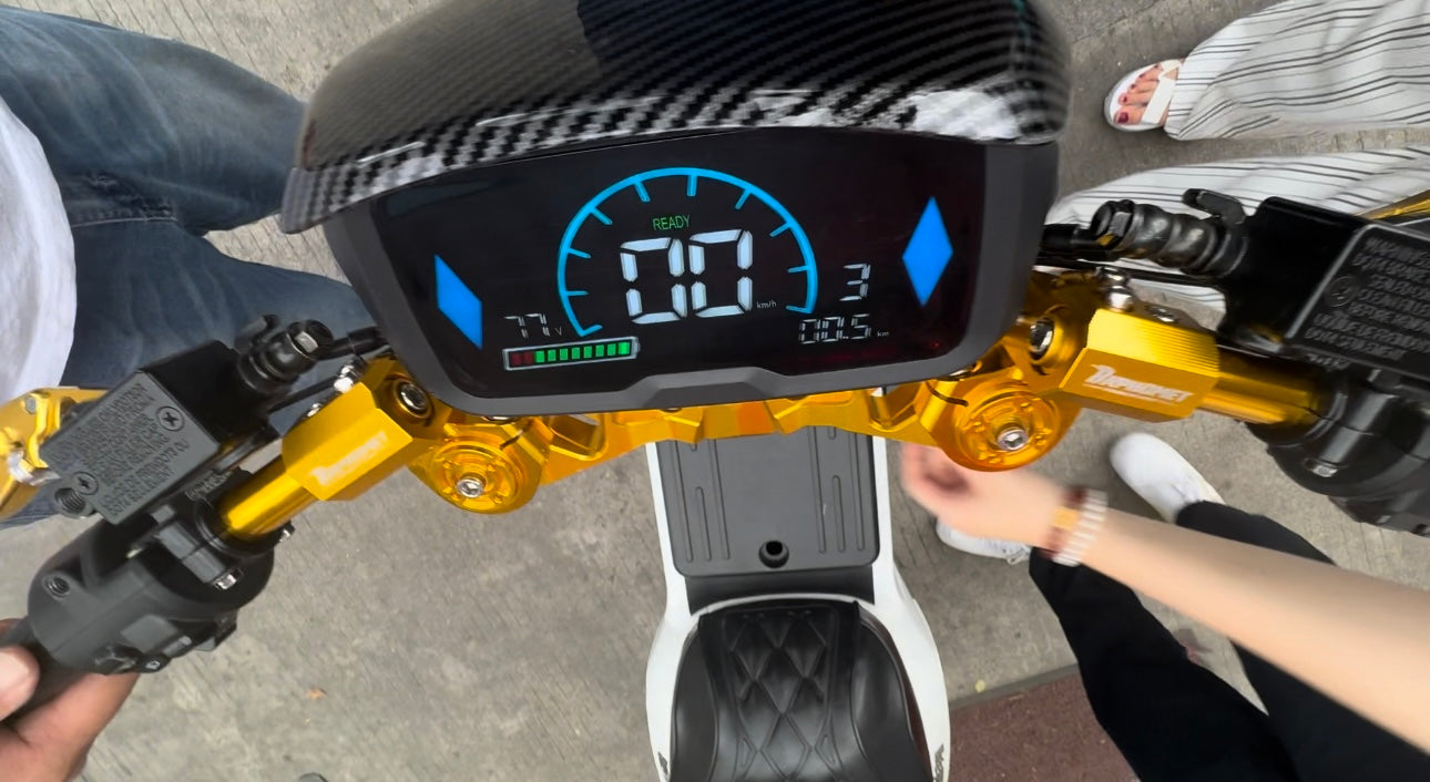 ISP-1 Pro Series LCD Electric Scooter: Power-Packed Performance 60V 30Ah, 1500W Motor with 80km/h Speed, 60km Range