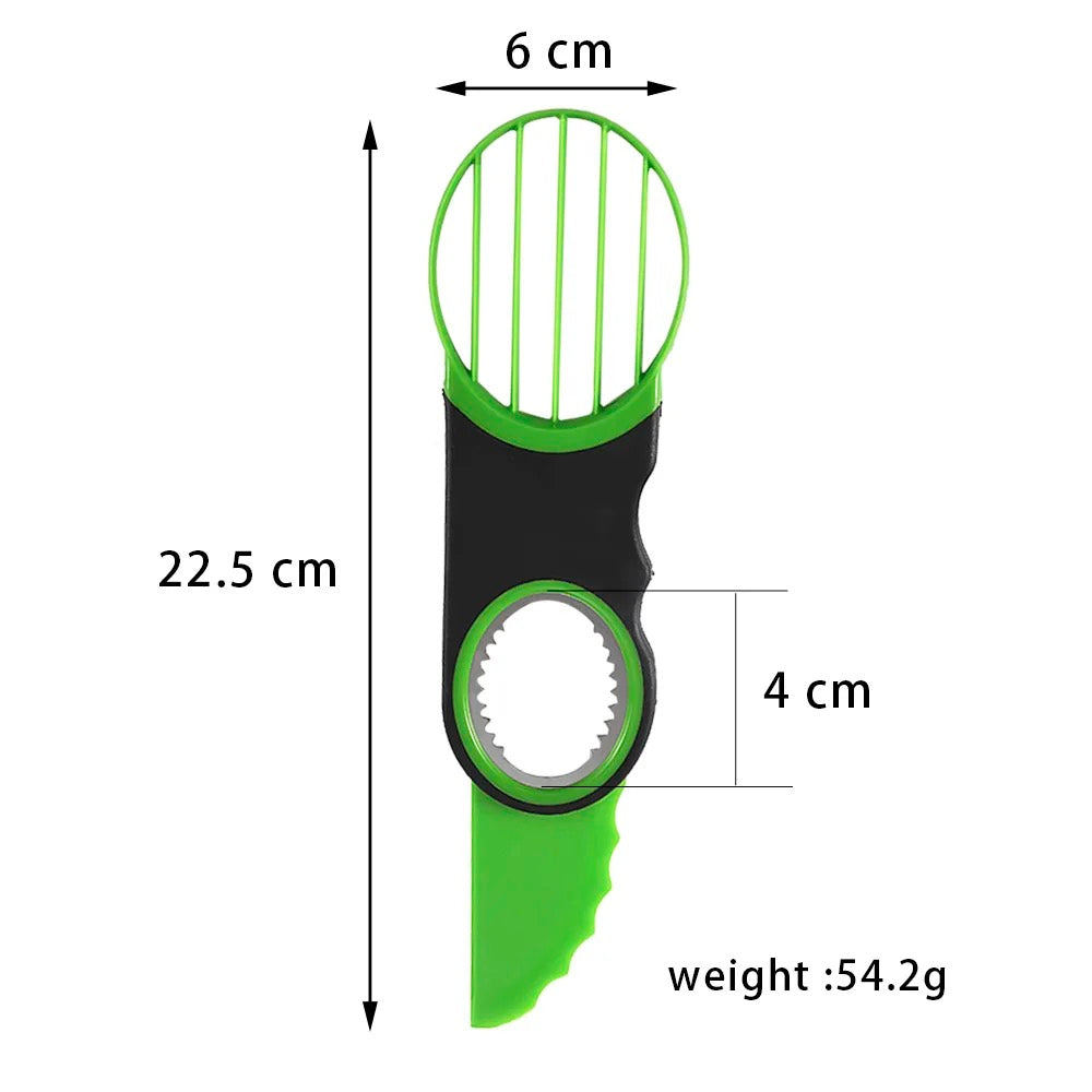 3-IN-1 Fruit and Avocado Slicer (Green)