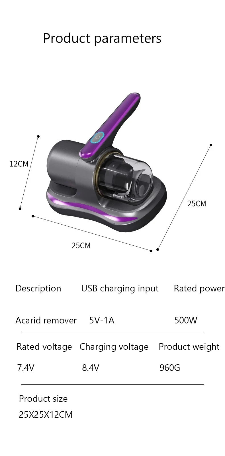 Cordless UV-C Dust Mite Remover by ISP