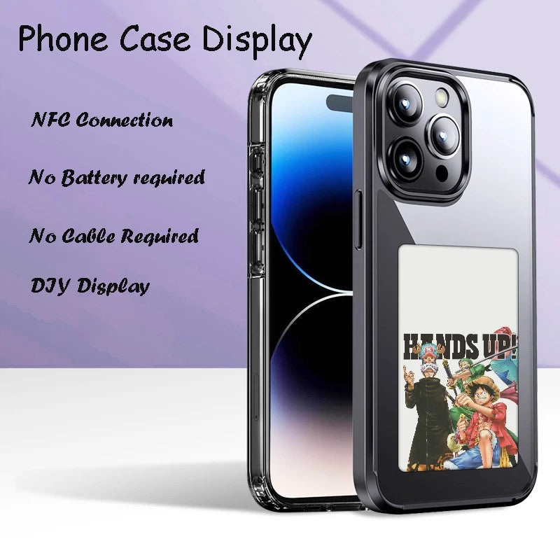 Nfc TPU phone case display for iPhone 13- 15 pro max