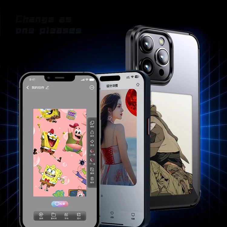 Nfc TPU phone case display for iPhone 13- 15 pro max