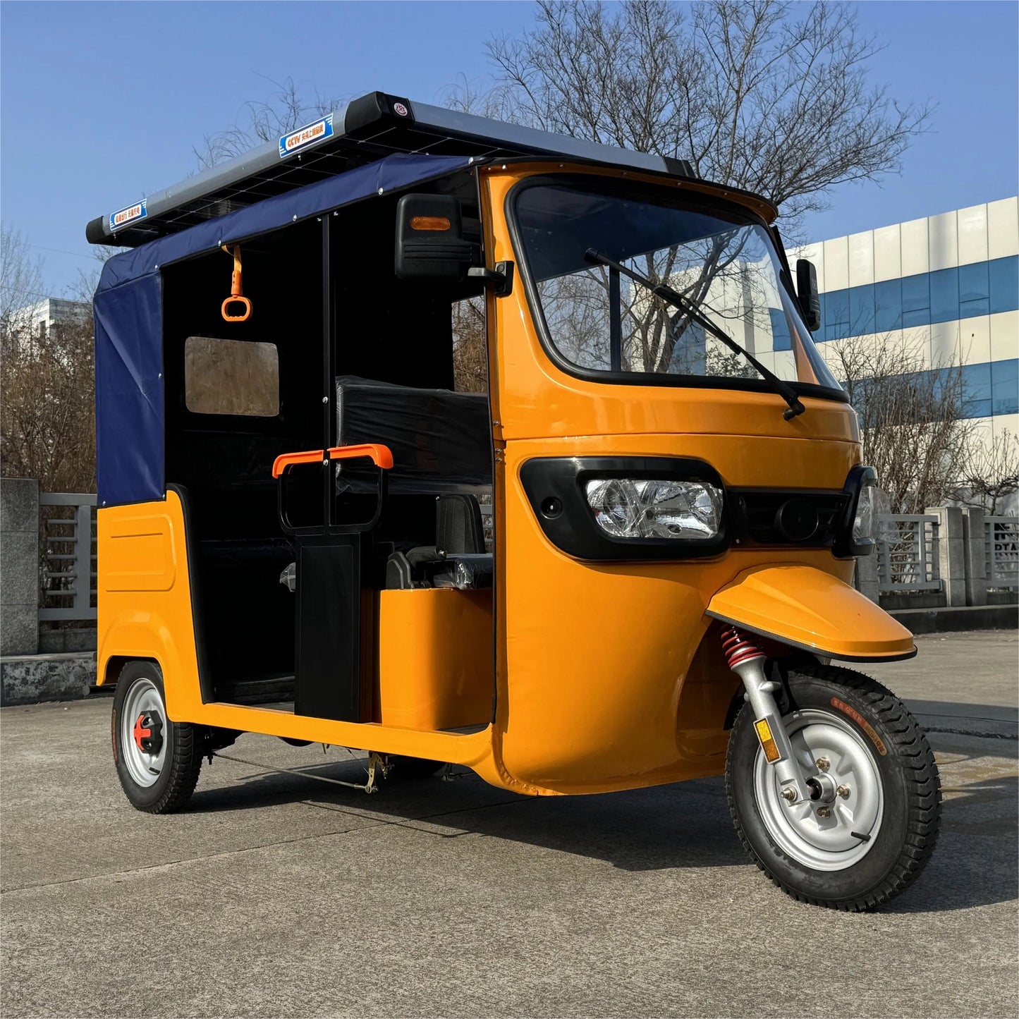 ISP Tuk Tuk Adult Electric Bicycle，Electric Rickshaw Passenger Tricycle Taxi Moto 3 Wheel Tuk Tuk Taxi, Safe and Convenient (White 4 Seats VRLA60V102AH120km) 2000watts