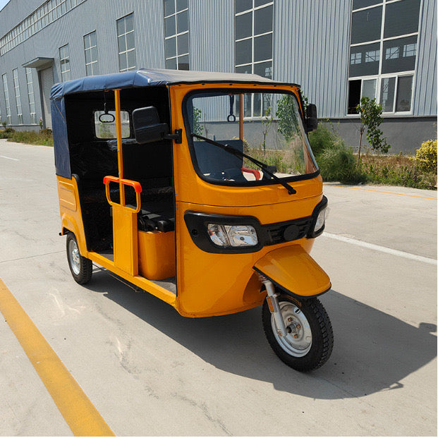 ISP Tuk Tuk Adult Electric Bicycle，Electric Rickshaw Passenger Tricycle Taxi Moto 3 Wheel Tuk Tuk Taxi, Safe and Convenient (White 4 Seats VRLA60V102AH120km) 2000watts