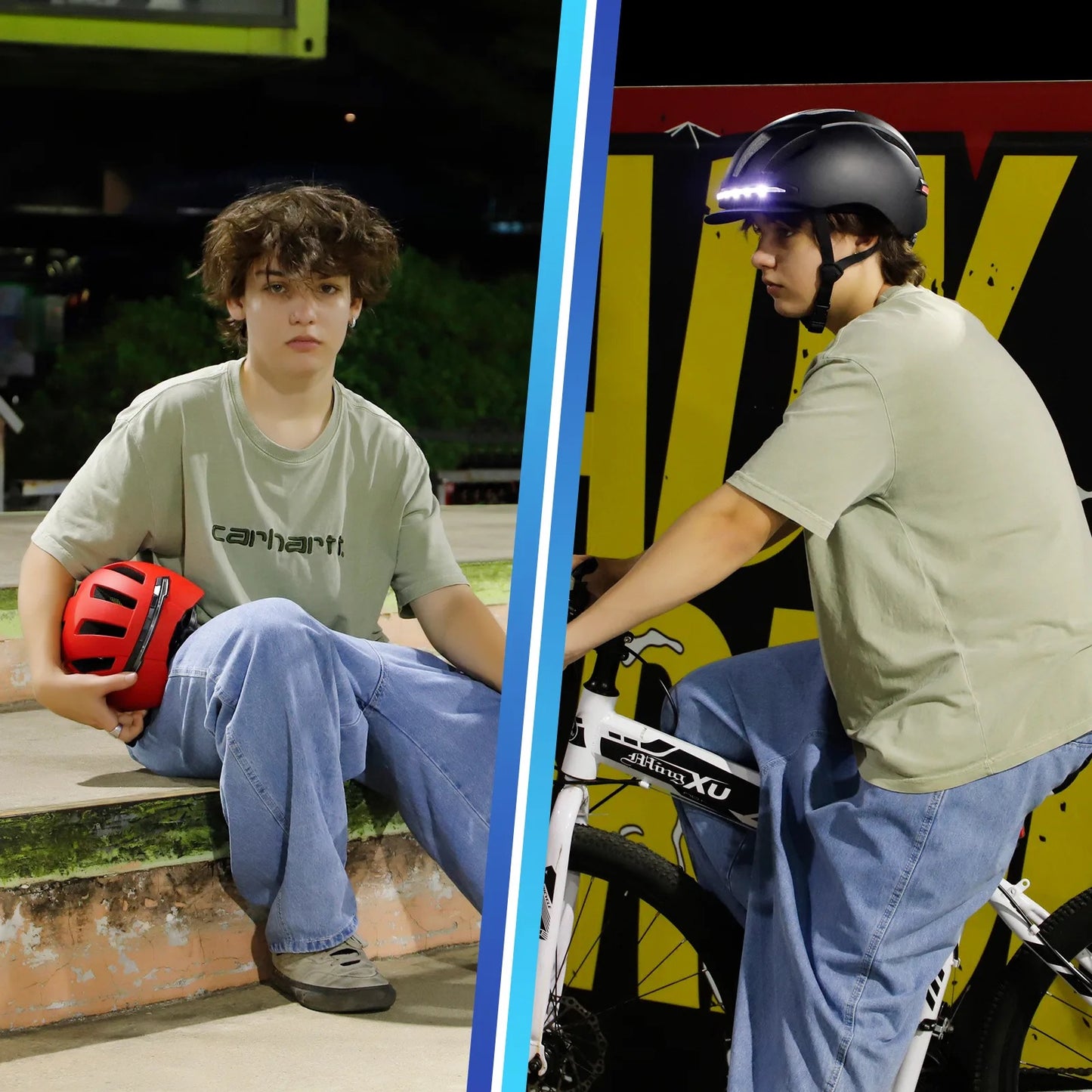 Led safety helmet , remote control for bicycles and scooters.