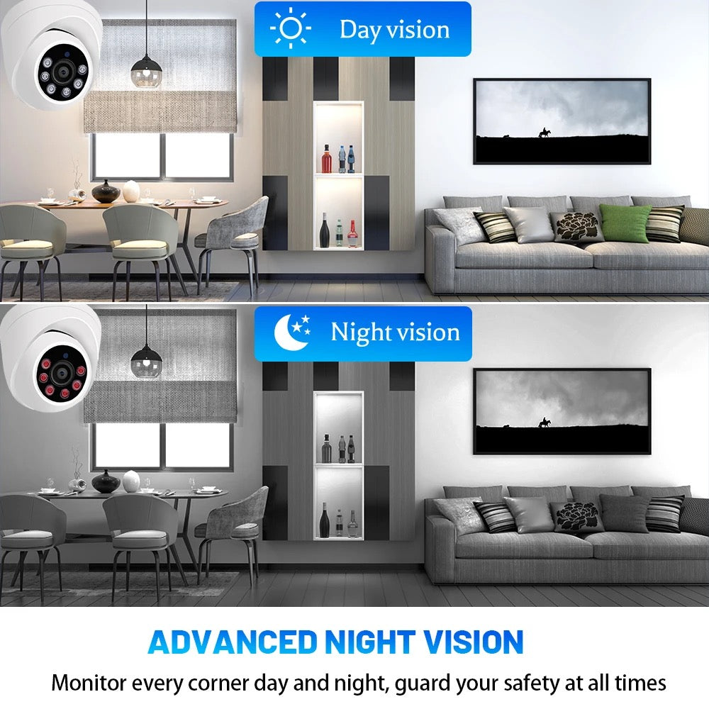 4pcs Dual Lens - 4k 2MP 5MP 8MP Night Vision Home Outdoor Security DVR Analog AHD Camera Surveillance CCTV System Kit