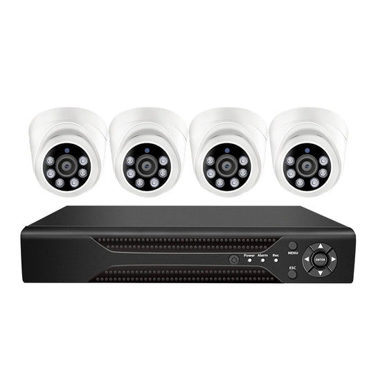 4pcs Dual Lens - 4k 2MP 5MP 8MP Night Vision Home Outdoor Security DVR Analog AHD Camera Surveillance CCTV System Kit