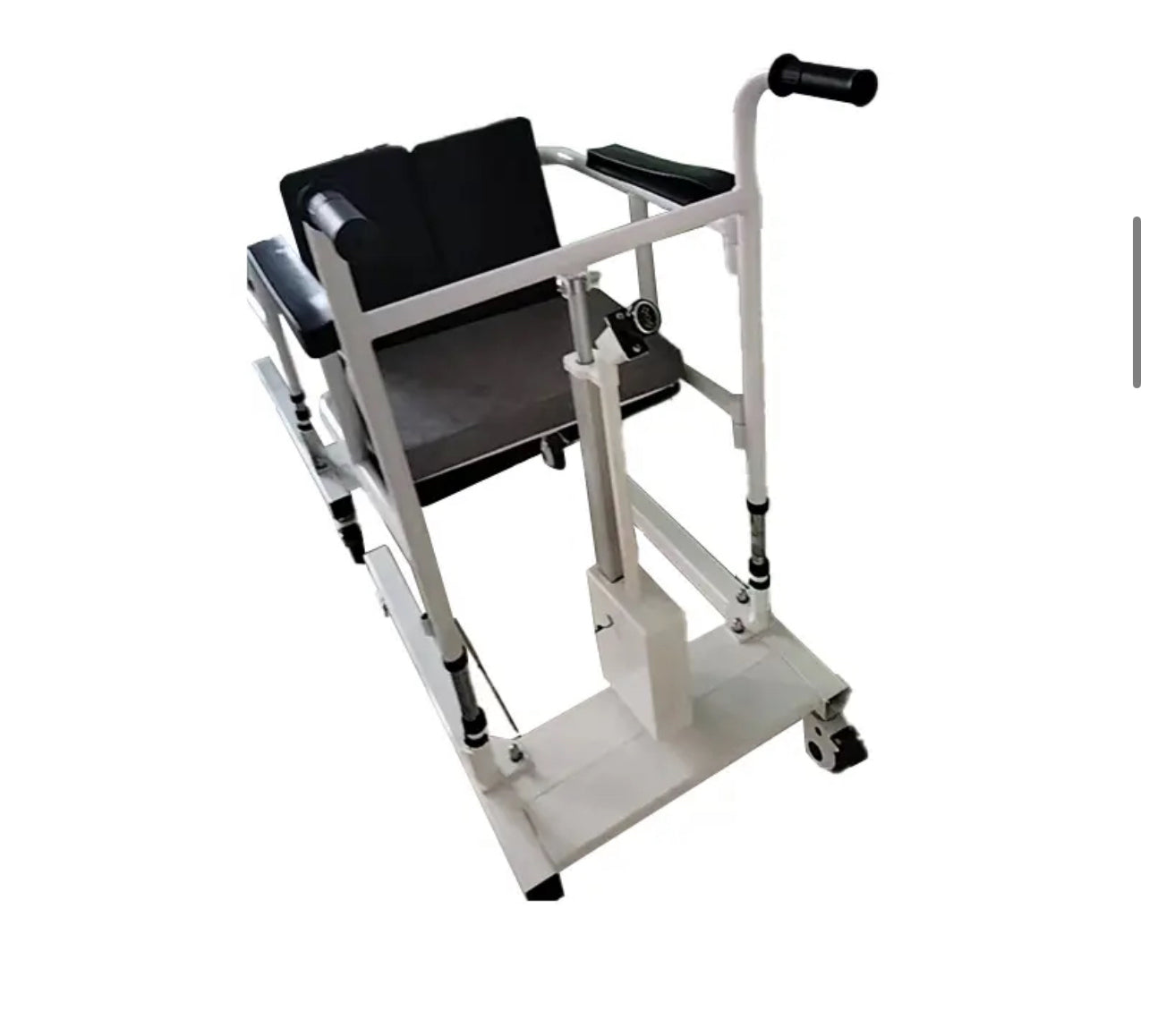 Patient Lift Transfer Machine for Home & Hospital with 180 degrees , Split Seat . Nursing Lift Wheelchair with Toilet and Tray Table