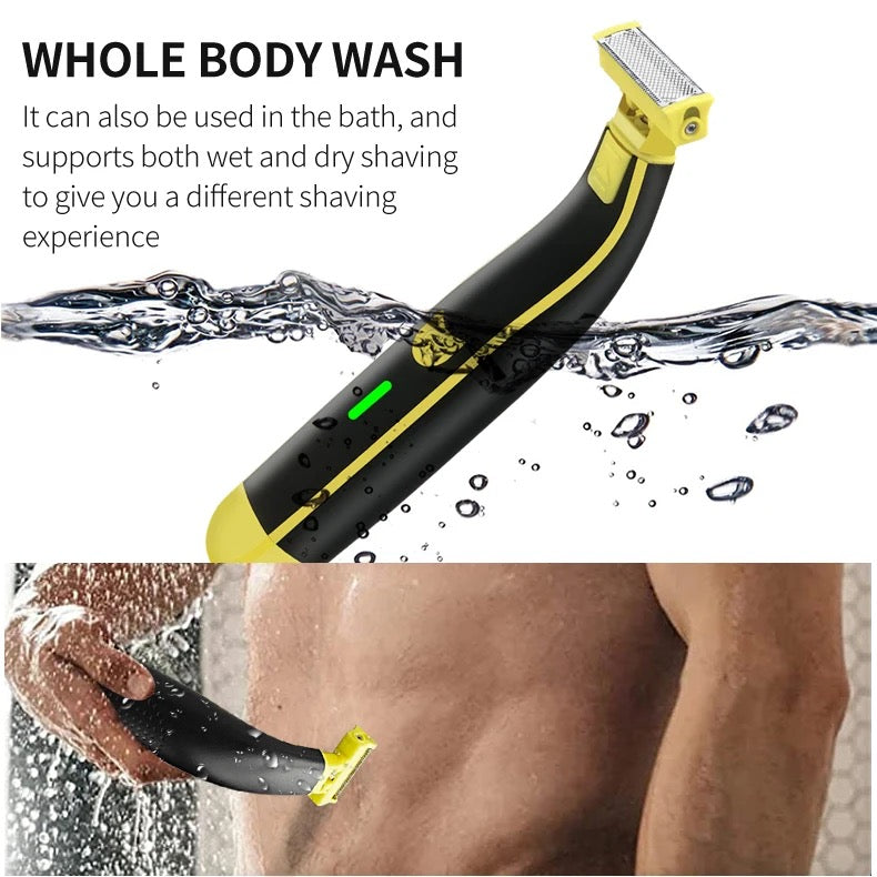 ISP AlphaV1 - Unisex Original Bikini Trimmer for Women & Men, for Privates - No Nick Shaver & Hard to Reach Hair Trimmer with 3 extra blades  (Black)