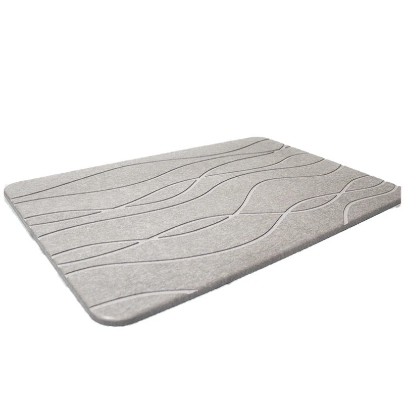 INNOVATIVE Stone Bath Mat Large, Quick Drying Bath Mat Stone Absorbing, Super Absorbent Diatomaceous Earth Bath Mat for Bathroom Kitchen, Easy to Clean