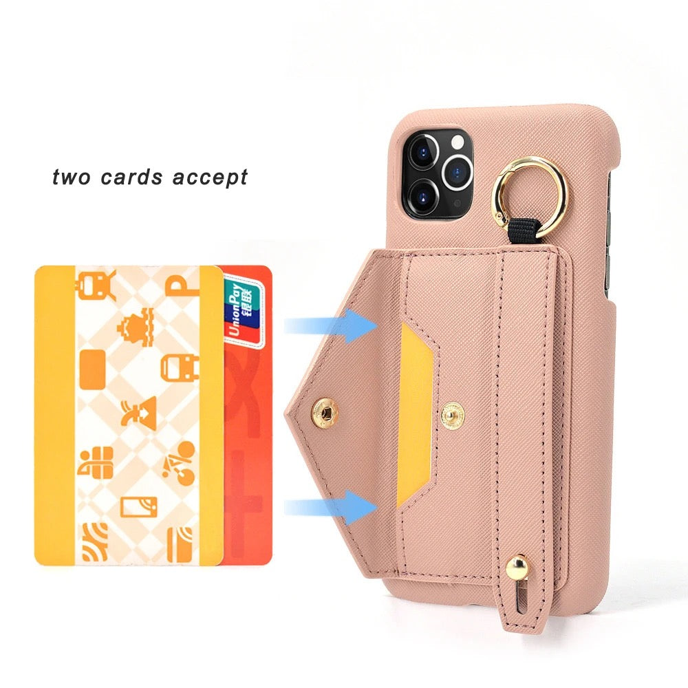 ISP Pu Leather Crossbody Phone Case  with Card Slot , Magnetic Holder Flip Purse (6.7 inch)