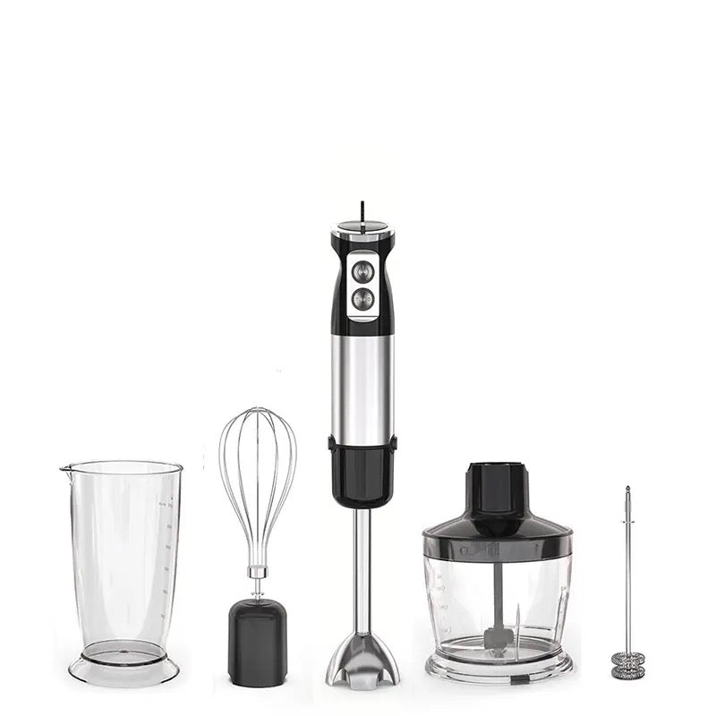 ISP 6-IN-1  Hand Blender, Immersion Smart Stick, Variable Speeds,Titanium Plated Blade, 1000W Mixing Beaker BPA-Free