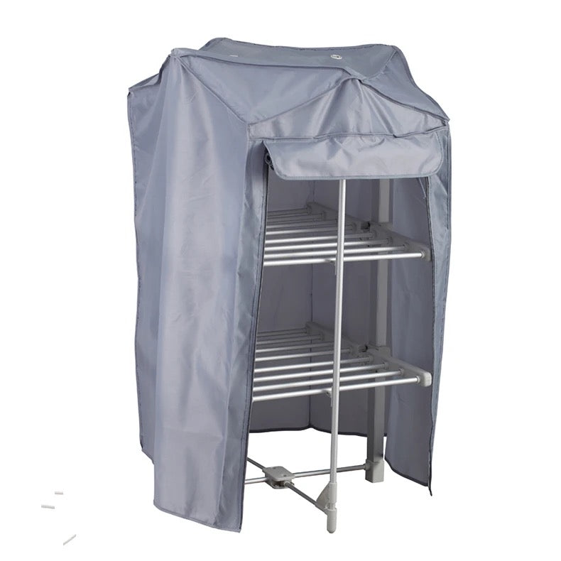 Electric Clothes Drying Rack Collapsible Laundry Drying Rack Free-Standing Heating Garment Dryer Towel Rail Space Saving for Home Indoor Outdoor