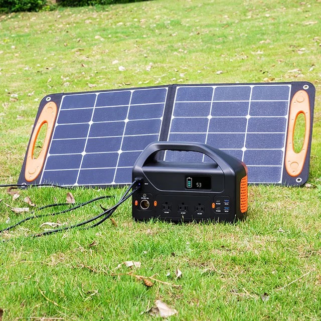 ISP 600w Emergency Solar Generators  with Solar Panel for Home use Portable Rechargeable Charging Power Station for Outdoor Camping (150,000Mah / 555Wh)