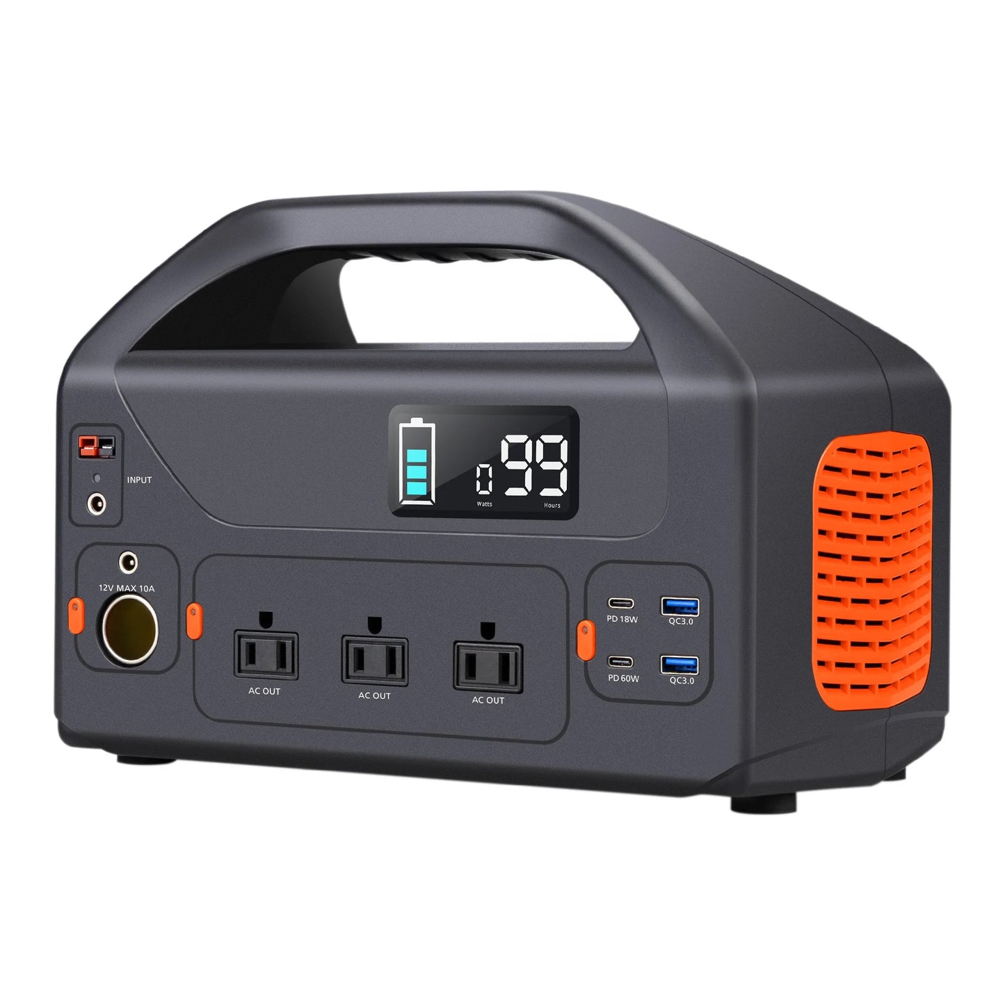 ISP 600w Emergency Solar Generators  with Solar Panel for Home use Portable Rechargeable Charging Power Station for Outdoor Camping (150,000Mah / 555Wh)