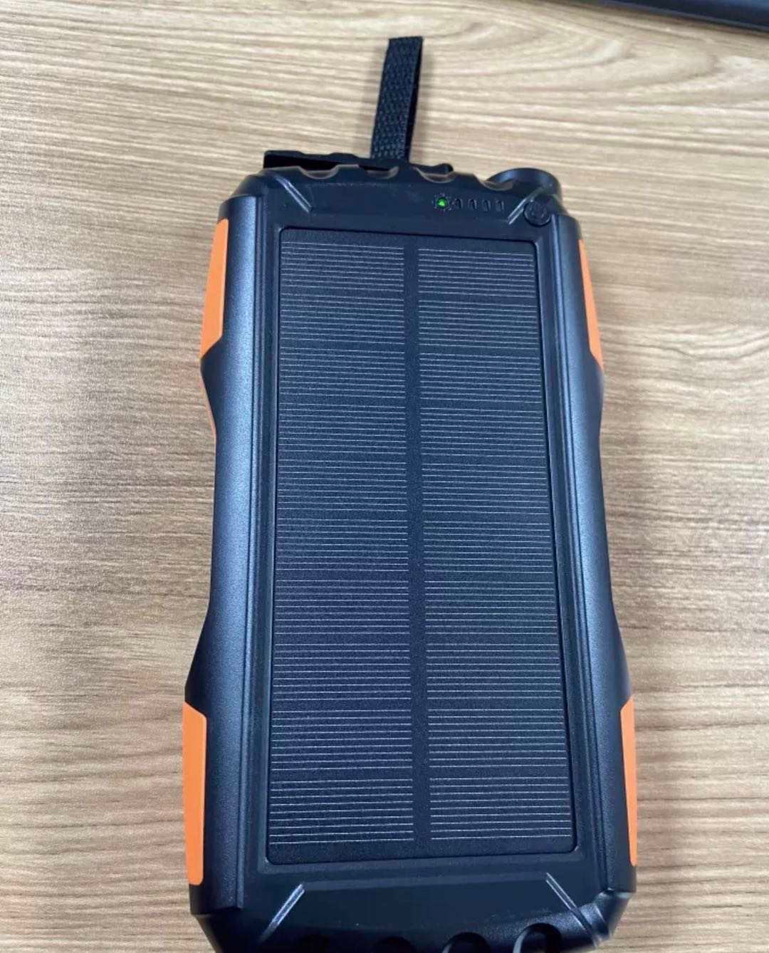 INNOVATIVE PowerBank Solar Portable-Charger - 42800maH Power Bank Large Capacity Hand Charging , IP66 Waterproof Built in 3 Output and 3 Input Cables and Flashlight 5V3.1A Fast Charger Compatible with All Smart Phones and Devices