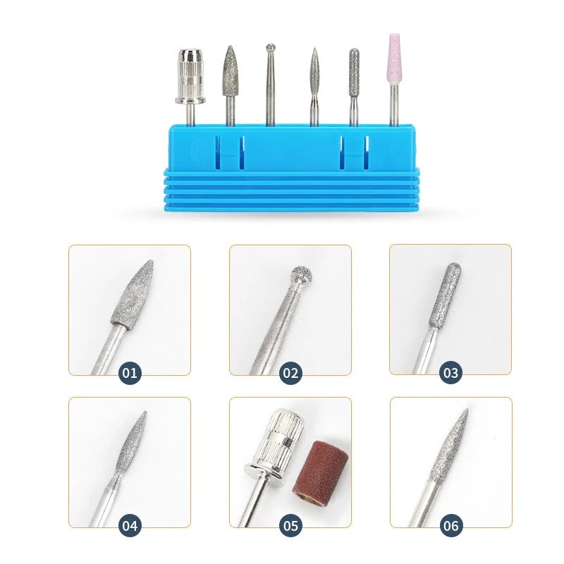 35000RPM Nail Drill Machine Strong 210 105L 65w Manicure Pedicure Nail Gel Polishing Device Strong Grinding Nail Drill Bit Set Kit