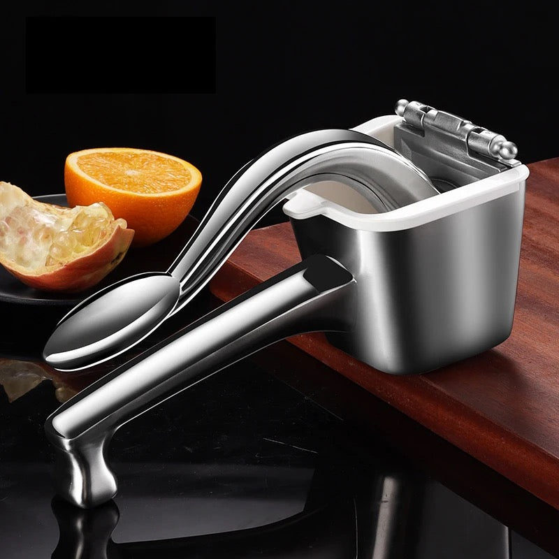 ISP Stainless Steel Squeezer  Hand Press, Juice Squeezer Hand Juicer, Orange, Lime , Lemon , Citrus Squeezer Heavy Duty Manual Juicer, Pomegranate (2 Year Warranty)- 550mL