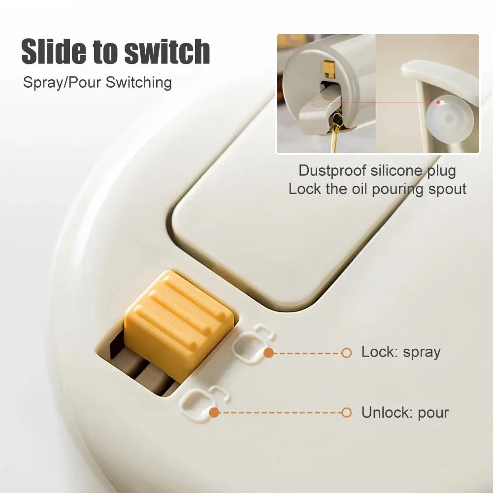 ISP 2-in-1 550mL Oil & spray Bottle with Dispenser for BBQ, Cooking & Storage