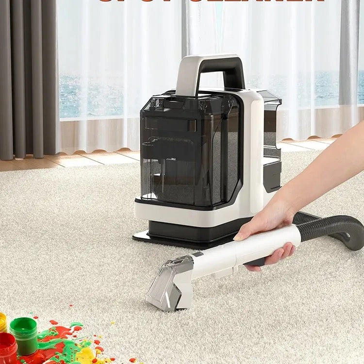 ISP Carpet Cleaner Machine, Portable Carpet & Upholstery Spot Cleaner, 18000Pa Powerful Suction Pet Stain Remover, 750W Cleaning Machines with Versatile Tools for Couches and Car Seats, Green, W05 Dirty & Clean Water Separation