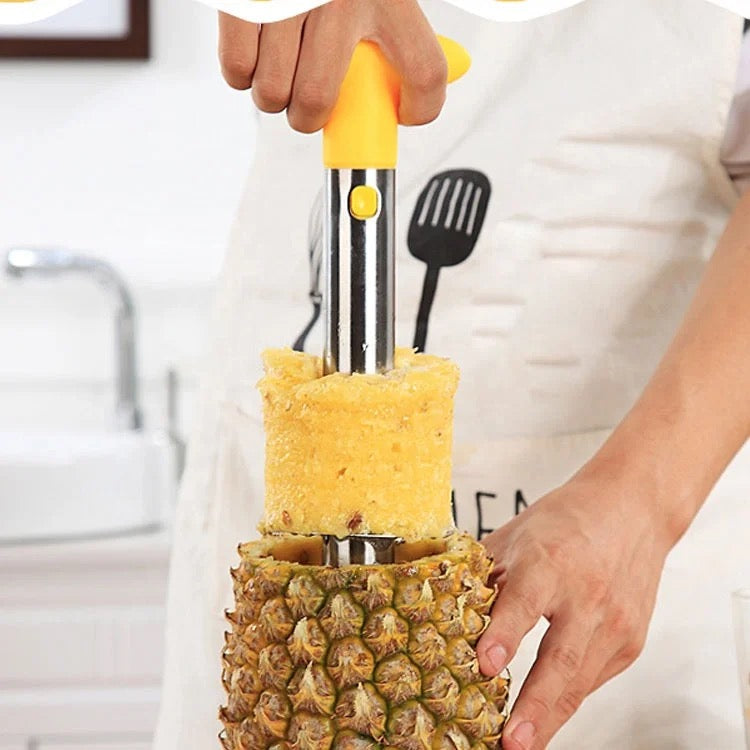 Pineapple Peeler , Stainless Steel Pineapple Corer Remover Slicer Tool For Home & Kitchen With Sharp Blade For Diced Fruit Rings