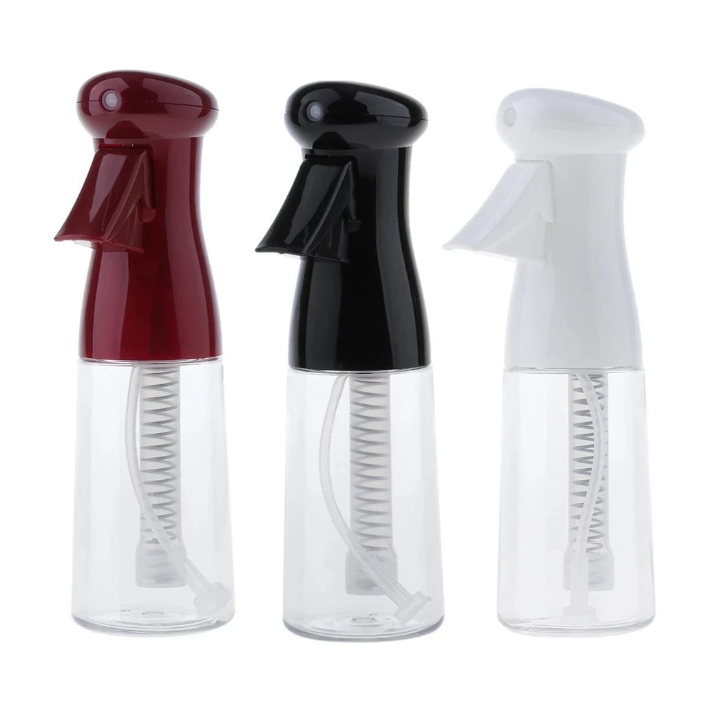 INNOVATIVE Spray Bottles Empty Spray Bottle 16.9oz/500ml 2 Packs Heavy Duty Premium Spring Continuous Spraying Bottles Mist/Stream Water, Alcohol, Chemical Bottle for Cleaning Solutions, Plants , Pets , Essential Oils, Hair, Cooking - (Clear, Black) 2pcs