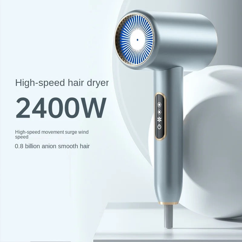 INNOVATIVE Ionic Hair Dryer, Powerful 2400Watt LED screen with free comb Fast Drying Low Noise Blow Dryer with 1 Concentrator Nozzle Attachments for Home, Salon & Travel