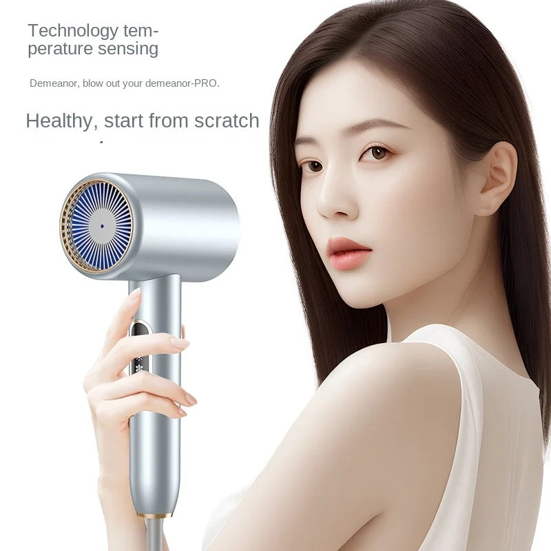 INNOVATIVE Ionic Hair Dryer, Powerful 2400Watt LED screen with free comb Fast Drying Low Noise Blow Dryer with 1 Concentrator Nozzle Attachments for Home, Salon & Travel