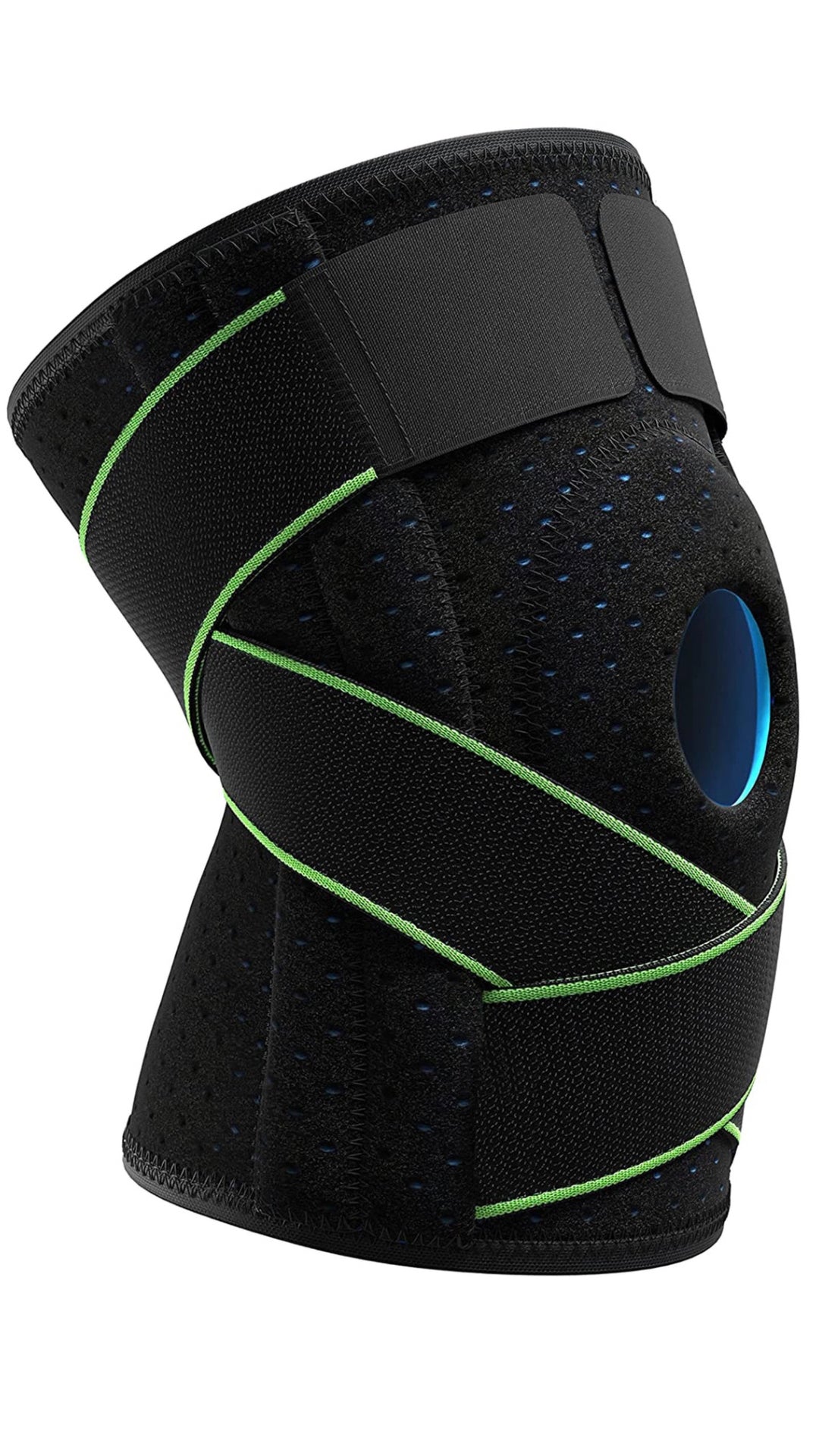 INNOVATIVE Nylon Strap Knee Brace with Side Stabilizers & Patella Gel Pads for Knee Support (Extra Large)