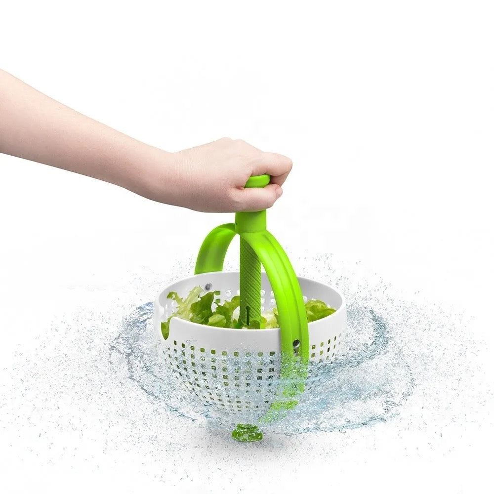 Multifunctional vegetable and fruit Rotating Drainage Basket