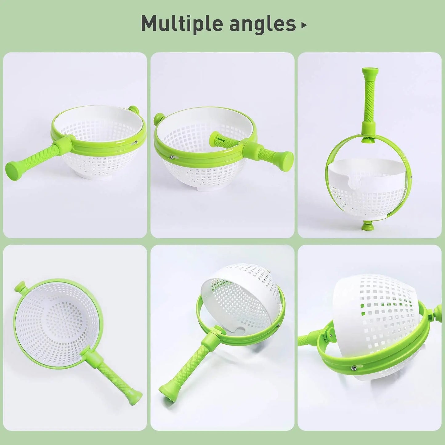 Multifunctional vegetable and fruit Rotating Drainage Basket