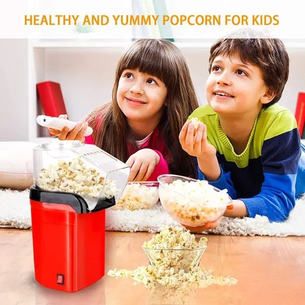 Electric automatic hot air mini popcorn maker