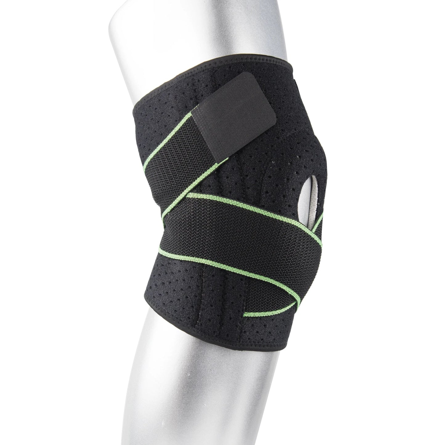 INNOVATIVE Nylon Strap Knee Brace with Side Stabilizers & Patella Gel Pads for Knee Support (Extra Large)