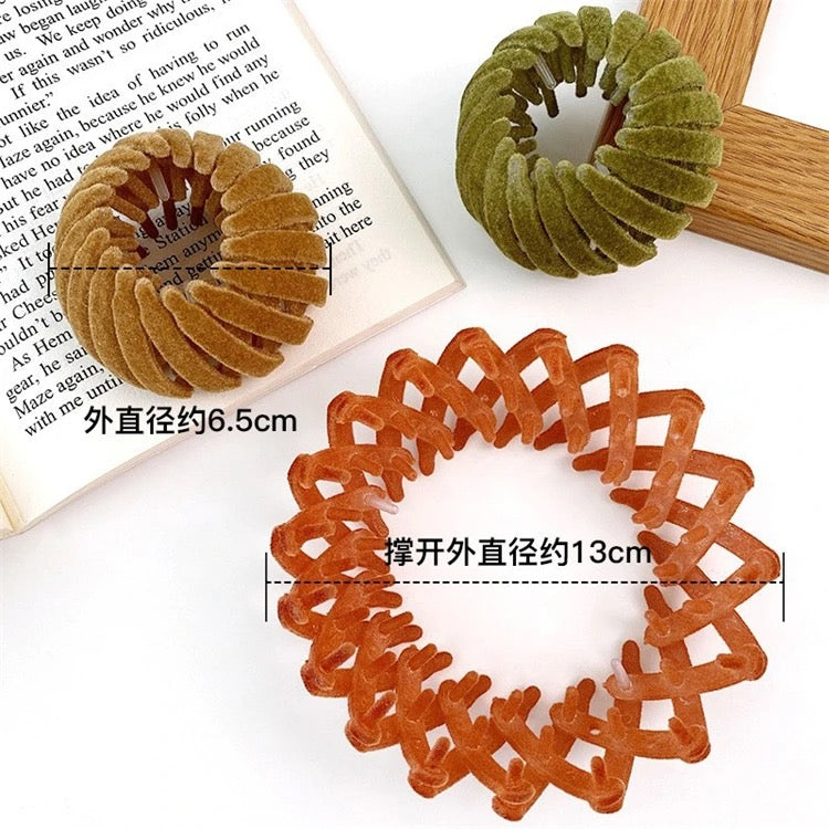 6pcs Bird Nest Retractable Magic Hair Clip