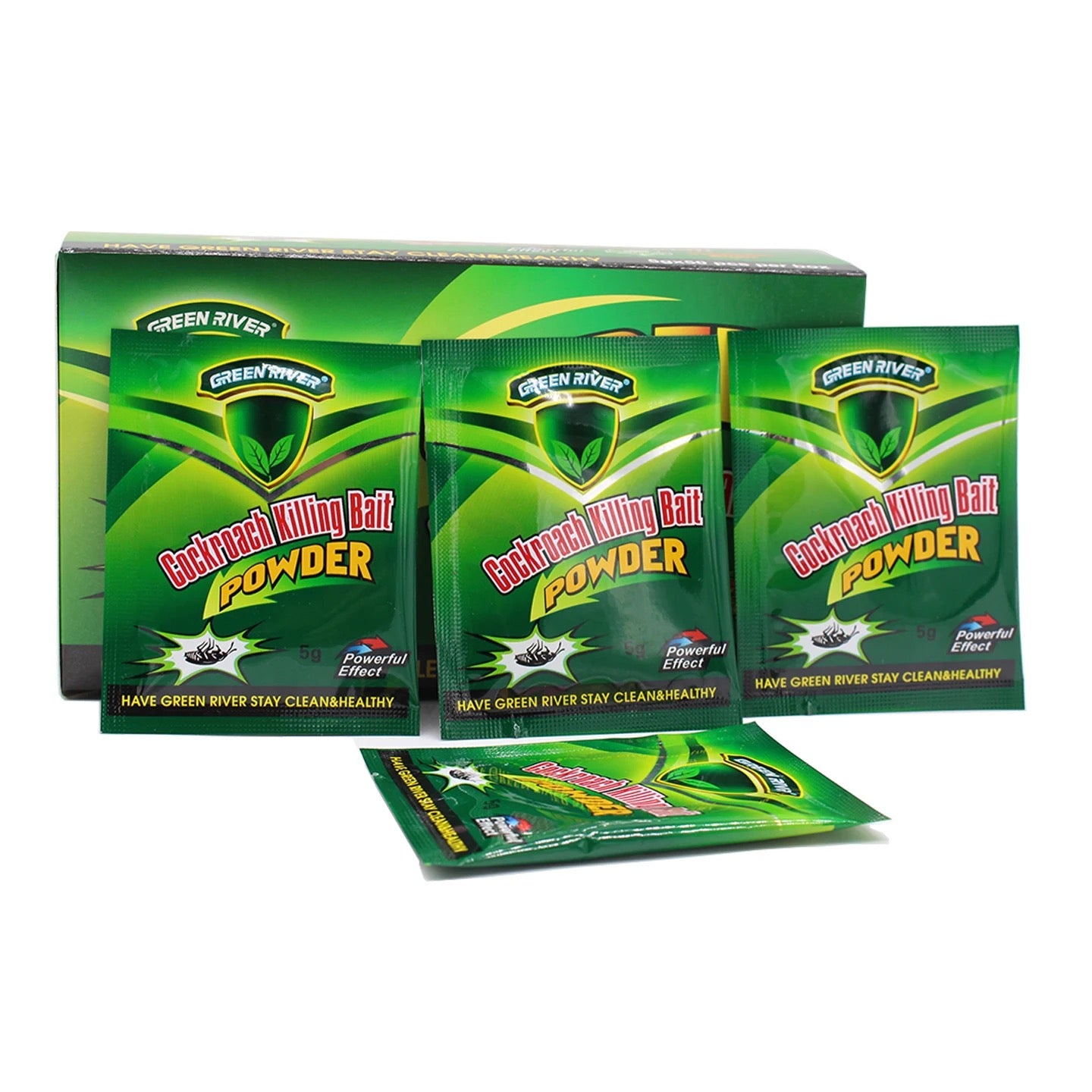 Cockroach Killer Powerful Fast Killing Effective Pest Powder with Bait Capability (50pcs)