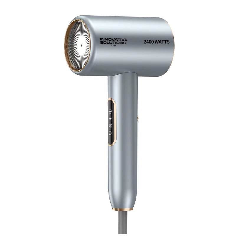 INNOVATIVE Ionic Hair Dryer, Powerful 2400Watt LED screen with free comb Fast Drying Low Noise Blow Dryer with 1 Concentrator Nozzle Attachments for Home, Salon & Travel