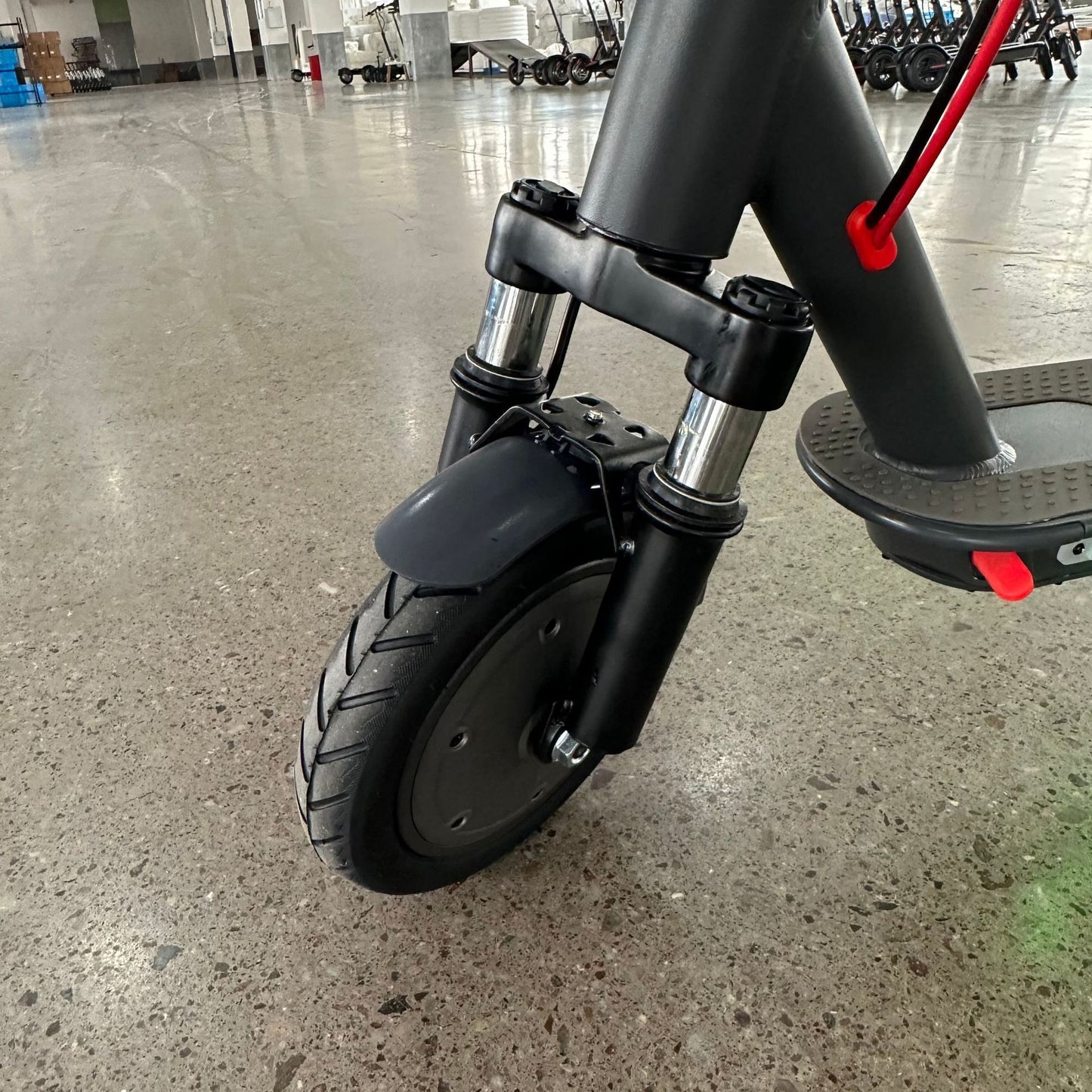 INNOVATIVE 10” inches Upgraded Front Shock Absorber Brushless Electric Motor 350Watt Motor(18mph/30km/h) LED Display Preview Speed At Any Time, With Seat , Side Step LED Strip - Headlight & Tail Light Commuting Electric Scooter for Adults